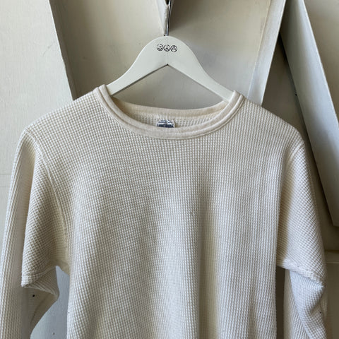 90’s Cropped Waffle Thermal - Medium
