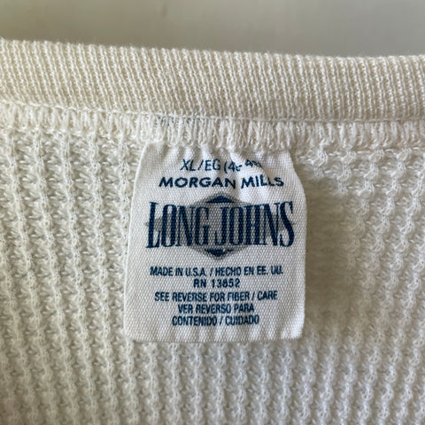 90’s Cropped Waffle Thermal - Medium