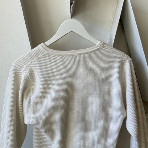 90’s Cropped Waffle Thermal - Medium