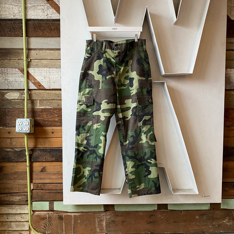 80's Camo Fatigue Pants - 33” x 29”