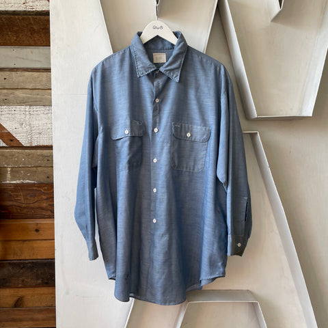 70’s Big Mac Chambray Button Up - XL