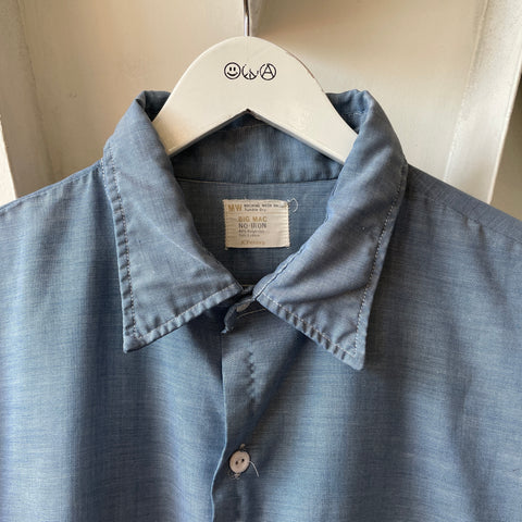 70’s Big Mac Chambray Button Up - XL