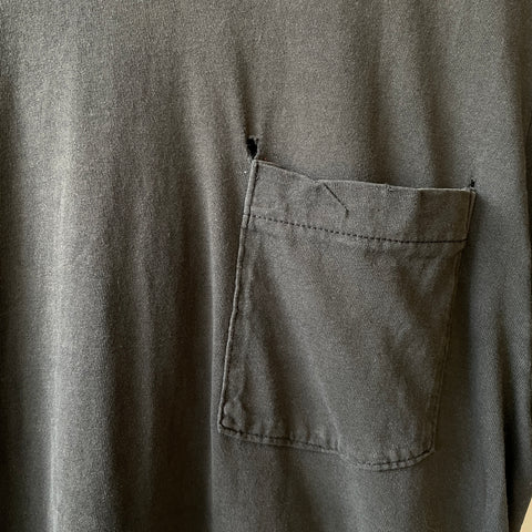 80’s Thrashed Blank Pocket Tee - Medium