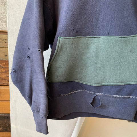 50’s Two Tone Double Face Hoodie - Medium