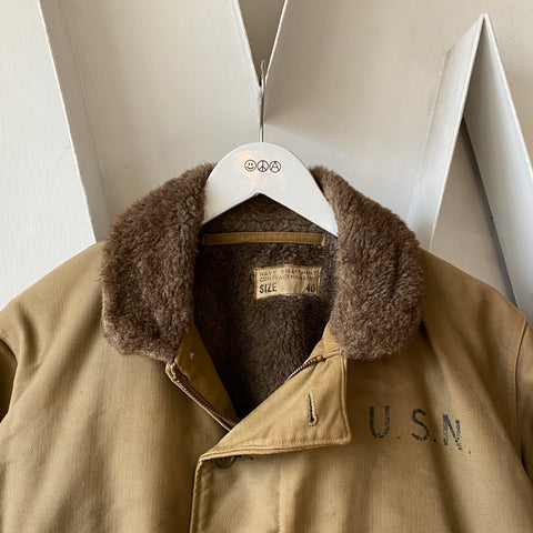 40's USN Deck Jacket - Medium