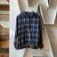 60’s Plaid Loop Collar - Medium