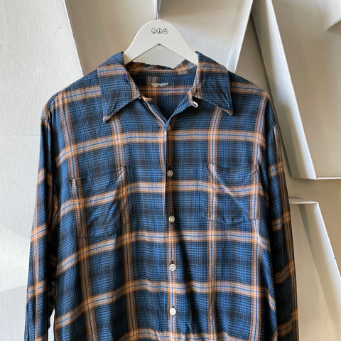60’s Plaid Loop Collar - Medium
