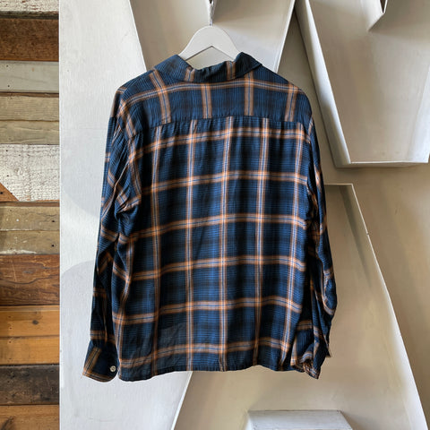60’s Plaid Loop Collar - Medium