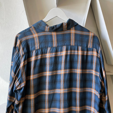 60’s Plaid Loop Collar - Medium