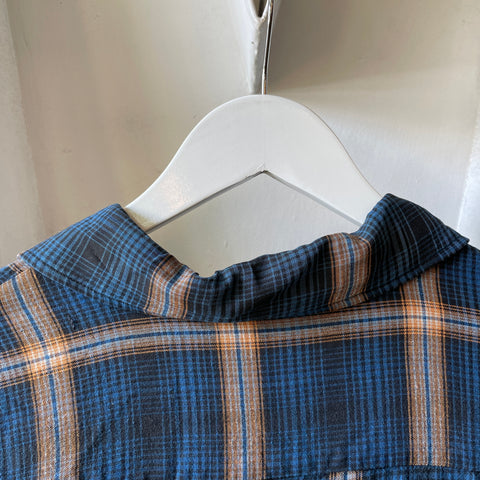 60’s Plaid Loop Collar - Medium