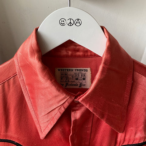 70's Pan Handle Satin Shirt - Medium/Large