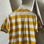 80’s Striped Short Sleeve Henley - Large