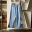 70’s Powder Blue Poly Flares - 29” x 30”
