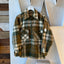 70's Green Flannel Jacket - Medium