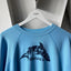 80's Shark Raglan Sweatshirt - XL