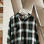 60’s Towncraft Shadow Plaid Loop Collar - Medium