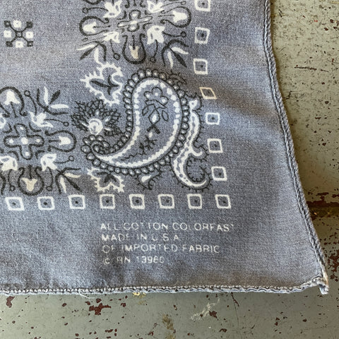 70’s Paisley Bandana - 18" x 18"