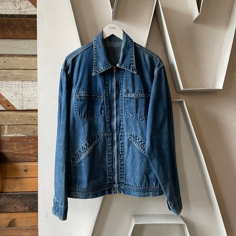 70’s Osh Kosh B’Gosh Zip Up Denim Jacket - Large