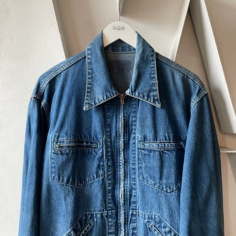 70’s Osh Kosh B’Gosh Zip Up Denim Jacket - Large