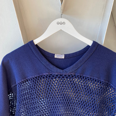 70's Scandinavian Mesh Shirt - Large