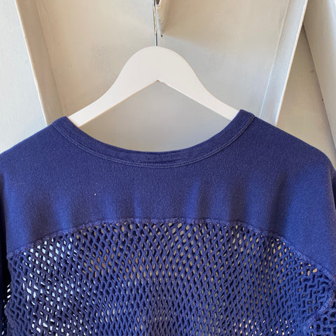 70's Scandinavian Mesh Shirt - Large