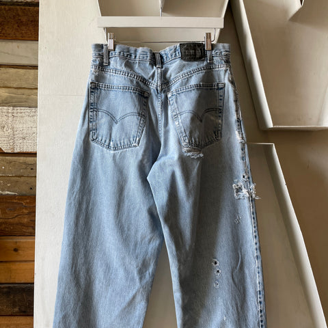 90’s Thrashed Levi’s Baggy Silvertab Jeans - 33” x 32.5”