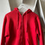 70’s Red Thermal Lined Zip Hoodie - Medium