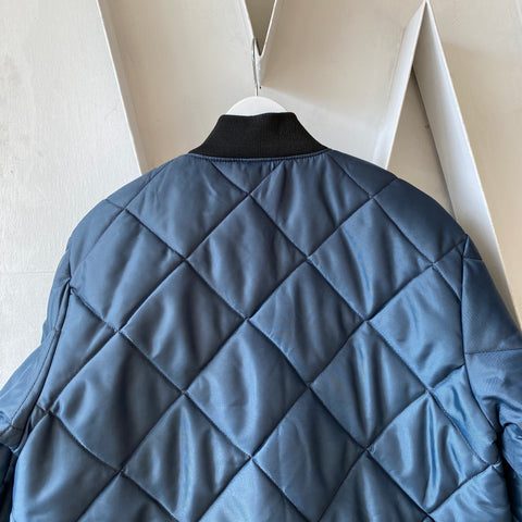 80's Quilted Work Coat - Large