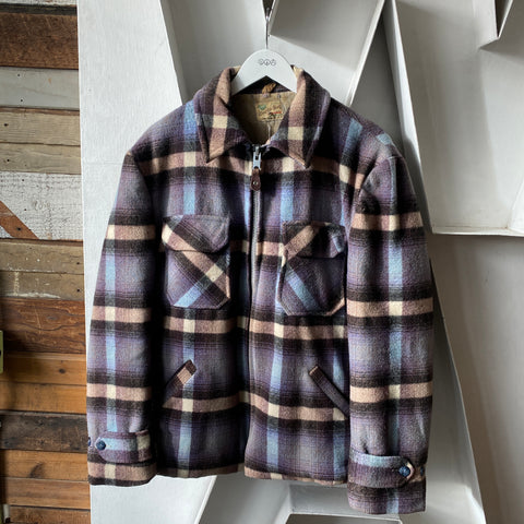 70's Lined Flannel Jacket - Large