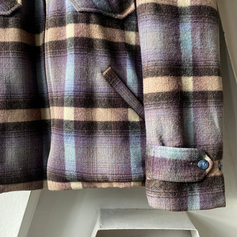70's Lined Flannel Jacket - Large