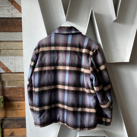 70's Lined Flannel Jacket - Large
