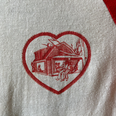 70’s “Home Is Where The Heart Is” Raglan Tee - Small