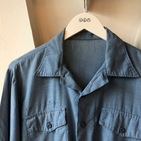 60's Stamped Chambray - Large
