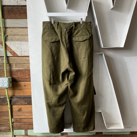 50’s Euro Military Wool Pants - 34” x 28”