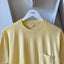 80’s Towncraft Faded Lemon Pocket Tee - Large