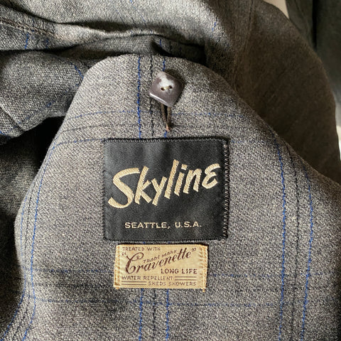50's Skyline Wool Coat - Large