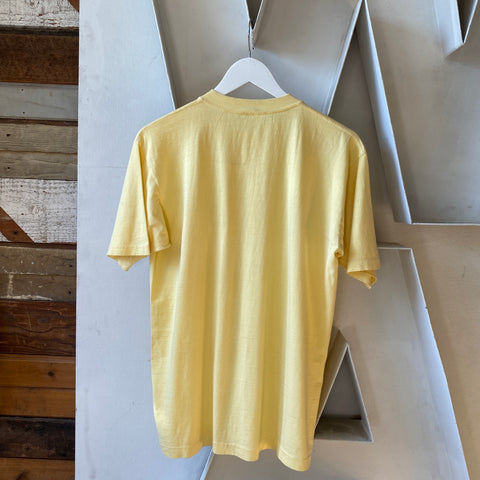 80’s Towncraft Faded Lemon Pocket Tee - Large