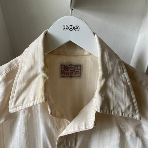 70's H-BAR-C Western Shirt - XL