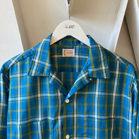 60’s Penney’s Plaid Loop Collar - Large