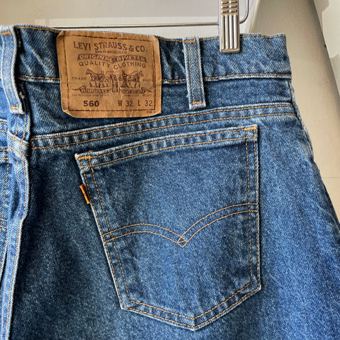 90’s Levi’s 560 Denim - 32” x 31”