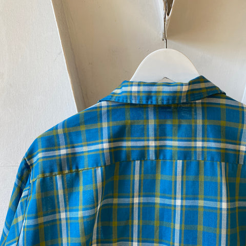 60’s Penney’s Plaid Loop Collar - Large