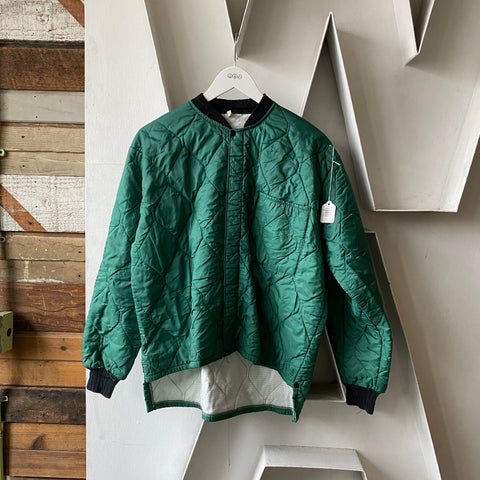 70’s Green Quilted Jacket - Large