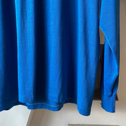 Blue rainbow henley - Large