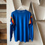 Blue rainbow henley - Large