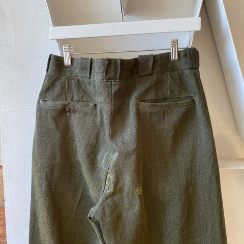 60’s Whipcord Wool Work Pants - 31” x 31”