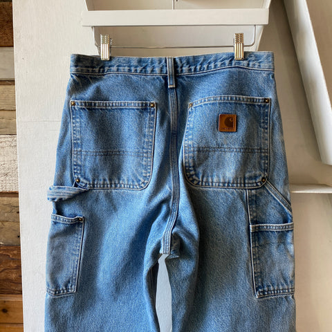 90’s Carhartt Double Knee Denim - 30" x 33"