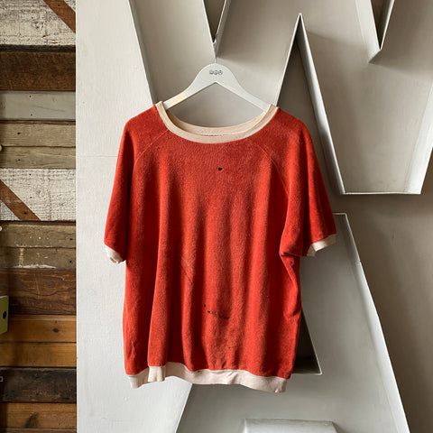 60's Two Tone Terry Raglan - XL