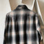 70’s JC Penney Shadow Plaid Loop Collar - Large