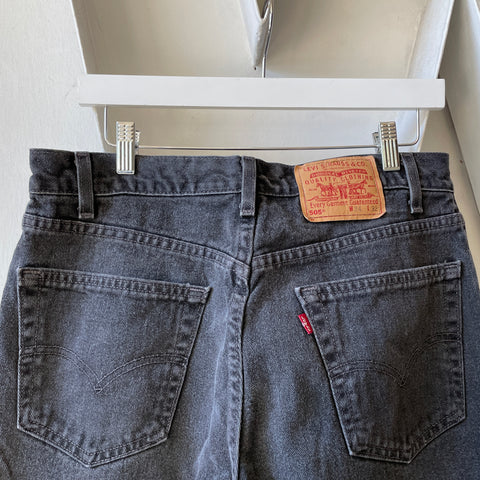 90’s Levi’s Black 505 Denim - 32" x 29”