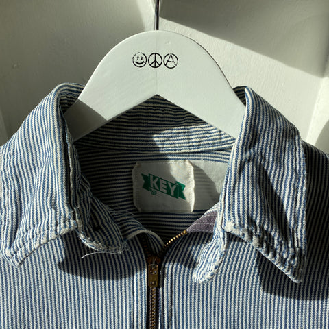80’s Key Half Zip Work Shirt - Large